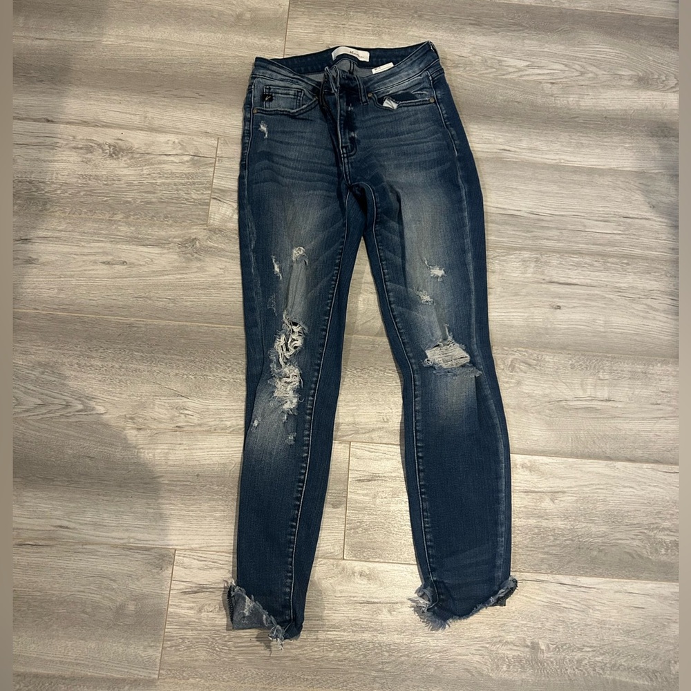 Distressed Blue Jeans - Picture 4 of 4